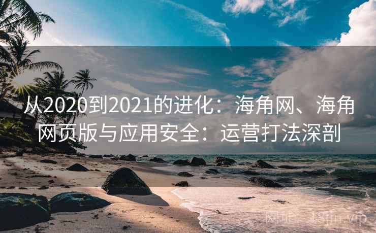 从2020到2021的进化:海角网、海角网页版与应用安全:运营打法深剖