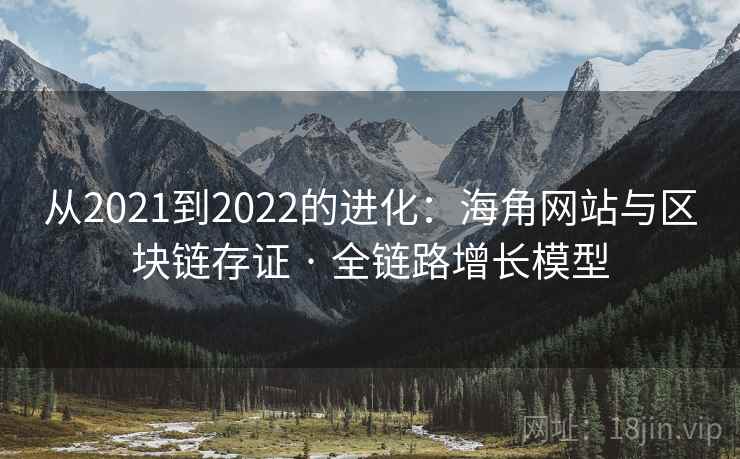 从2021到2022的进化:海角网站与区块链存证 · 全链路增长模型