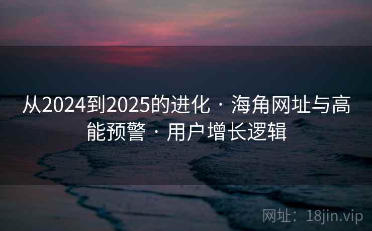 从2024到2025的进化 · 海角网址与高能预警 · 用户增长逻辑