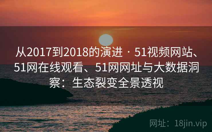 从2017到2018的演进 · 51视频网站、51网在线观看、51网网址与大数据洞察:生态裂变全景透视