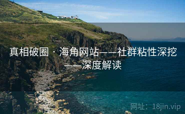 真相破圈 · 海角网站——社群粘性深挖——深度解读